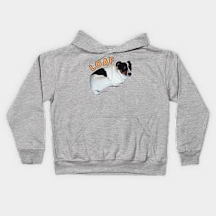 loaf dog funny meme jack russel Kids Hoodie